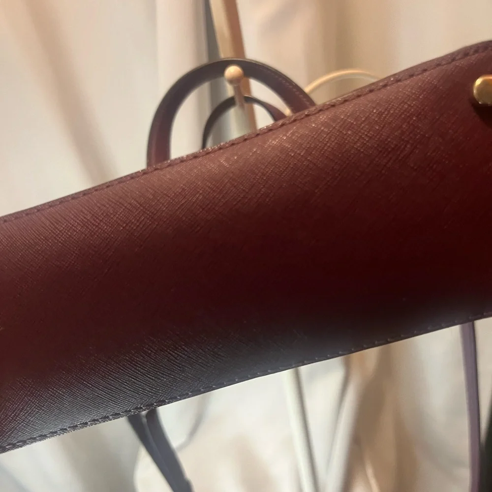 Kate Spade Maroon Cameron Street Lucie Perforated Tote Bag - Picture 4 of 11